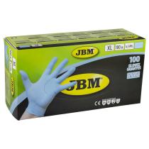 Jbm 52449 - Guantes azules desechables de nitrilo 4.5mil T.XL (100 Uds.)